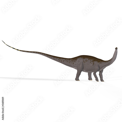 Brontosaurus with clipping path