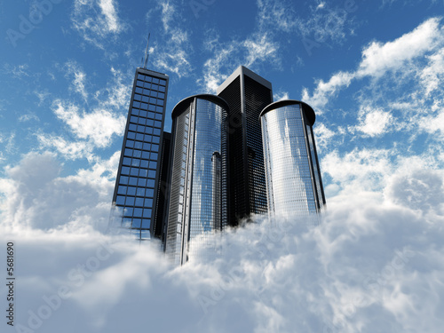 Flying skyscrapers