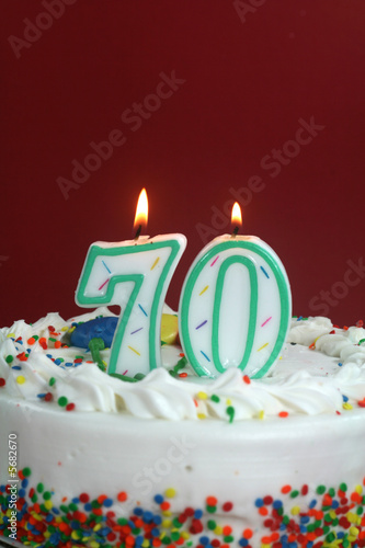 Birthday Cake - Seventy