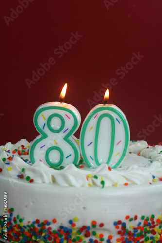 Birthday Cake - Eighty