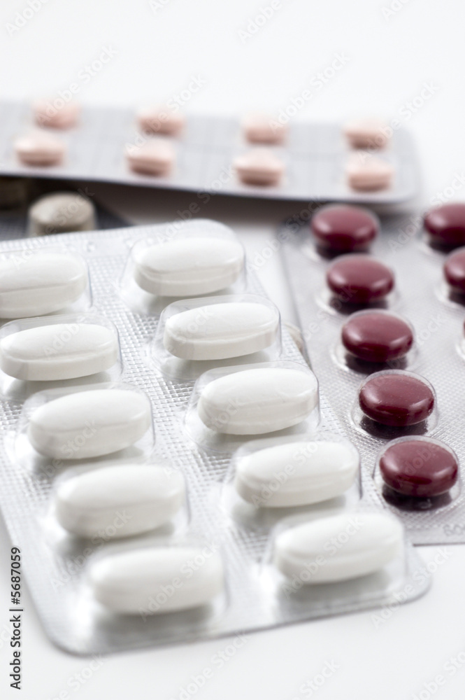 Pills tablets shallow depth of field Pills tablets shallow depth of field