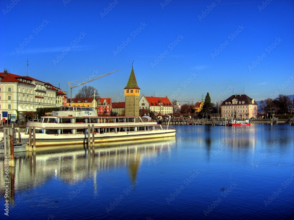 Fototapeta premium Lindau Hafen - Bodensee (Lake Constance)
