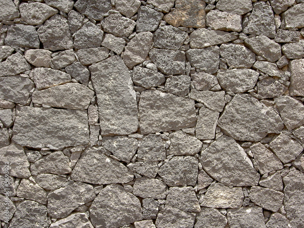 Typische Steinwand auf Lanzarote Typische Steinwand auf Lanzarote
