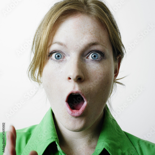 Konstfotografi Surprised woman