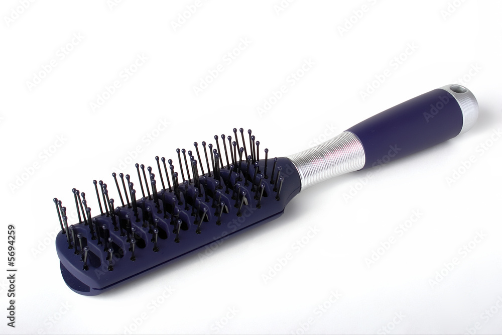 blue hairbrush blue hairbrush