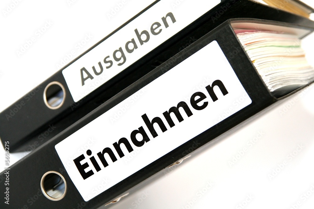 Naklejka premium Einnahmen - Ausgaben