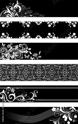 monochrome frames with space for text- vector