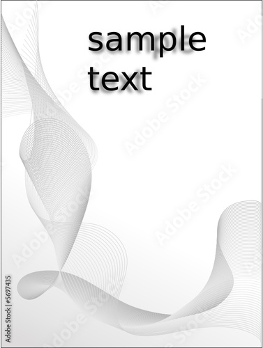 Abstract grey background with text