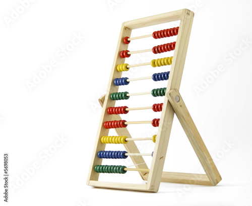 abacus isolated on white background