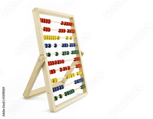 abacus isolated on white background