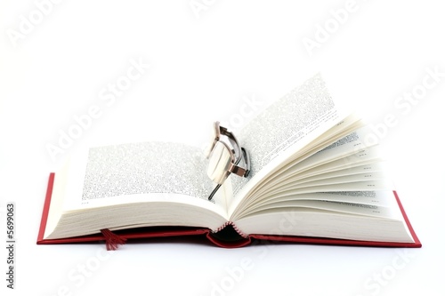 book and glasses
