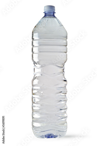 Water bottle with clipping path