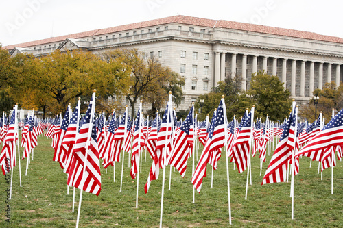 American flags