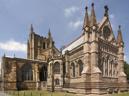 Hereford Cathedral in Herefordshire, The Midlands, England, UK