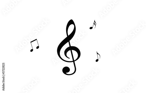 treble clef and notes