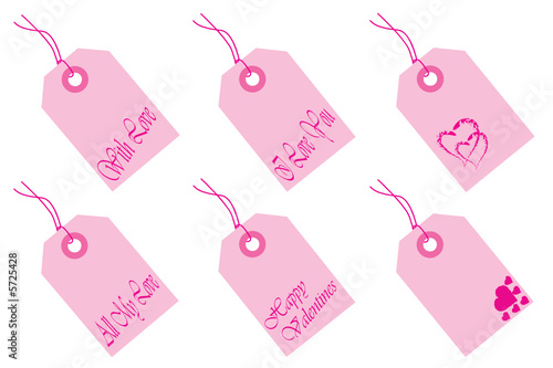 Valentine tags
