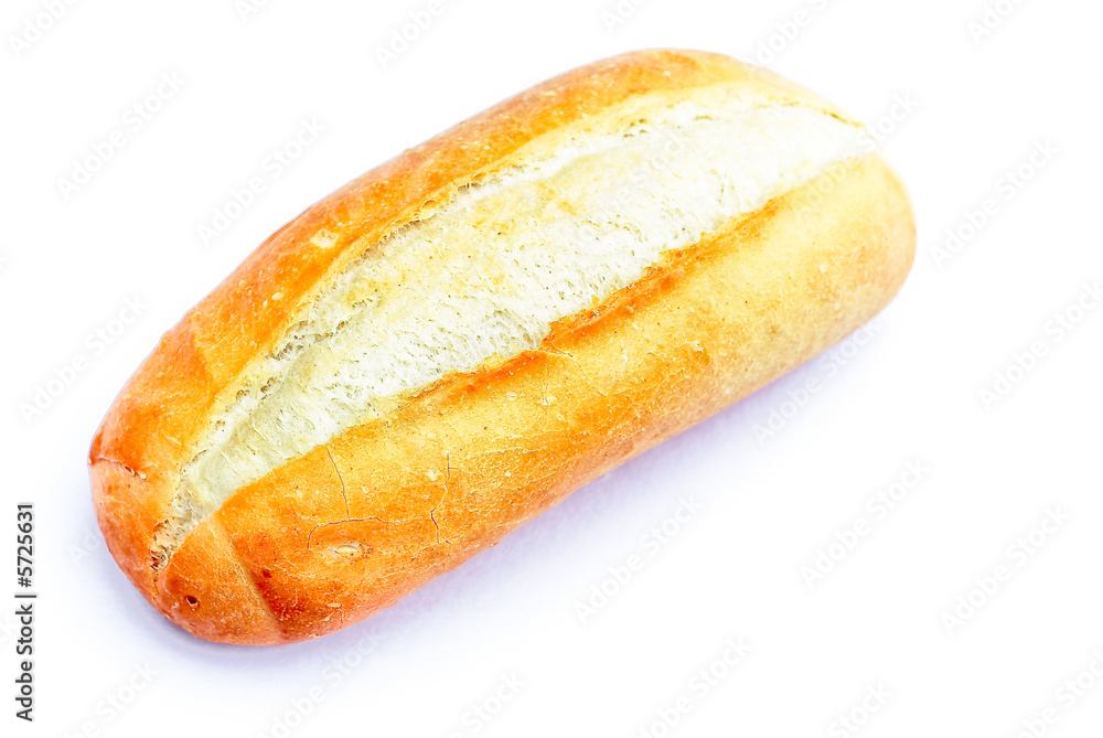 Plain white roll isolated on white Plain white roll isolated on white