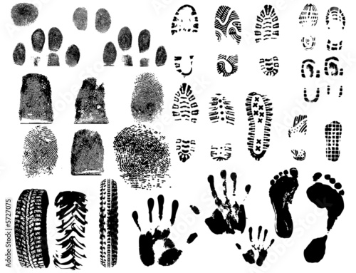 A collection of Vector Fingerprints, Footprints and more