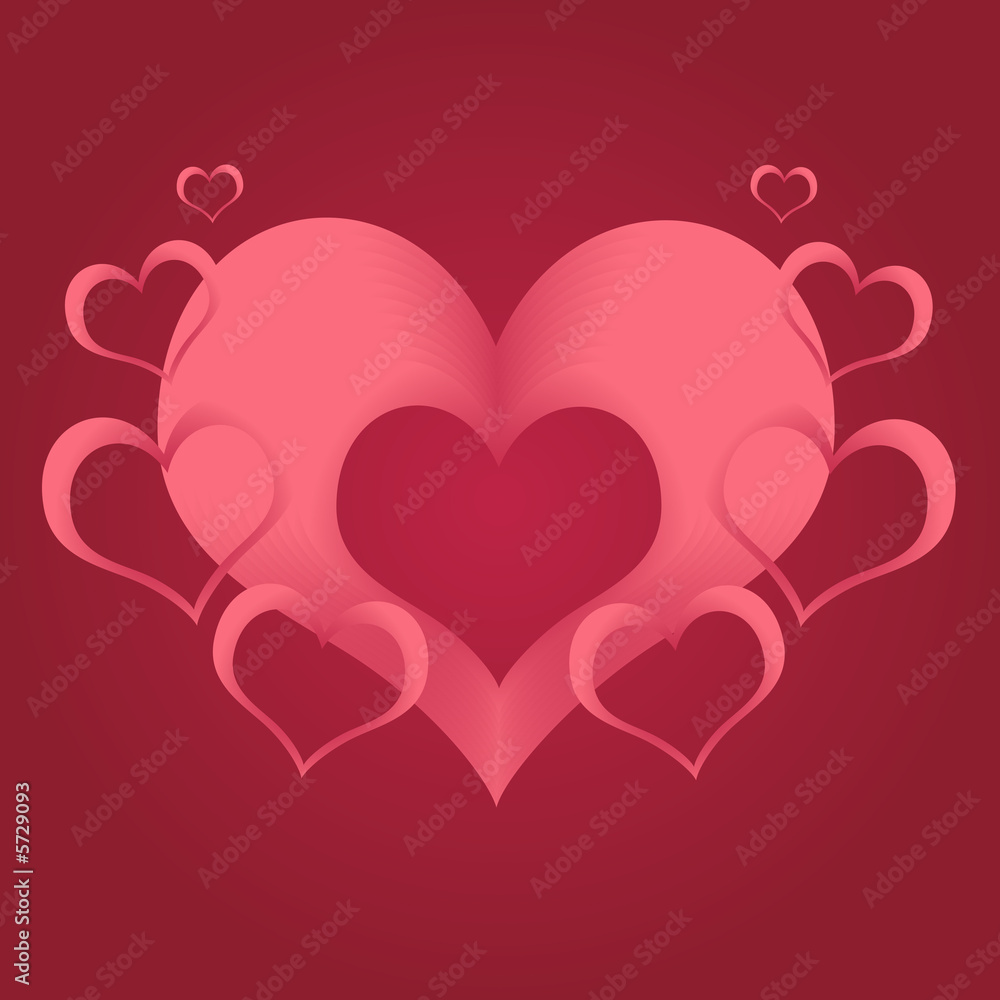 Abstract Valentine Hearts Abstract Valentine Hearts