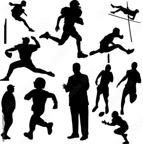 Sports silhouettes