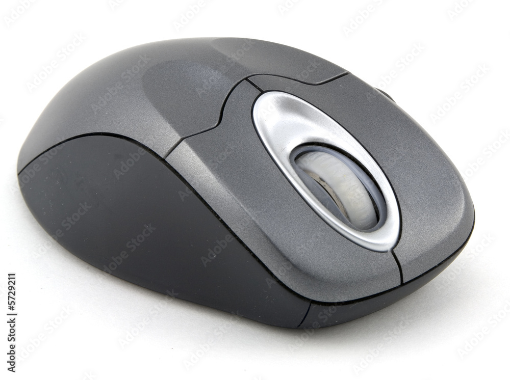 Wireless computer mouse isolated on white background. Wireless computer mouse isolated on white background.