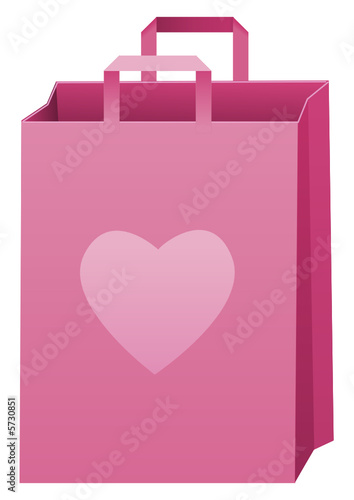 Sac d'achat de la Saint-Valentin