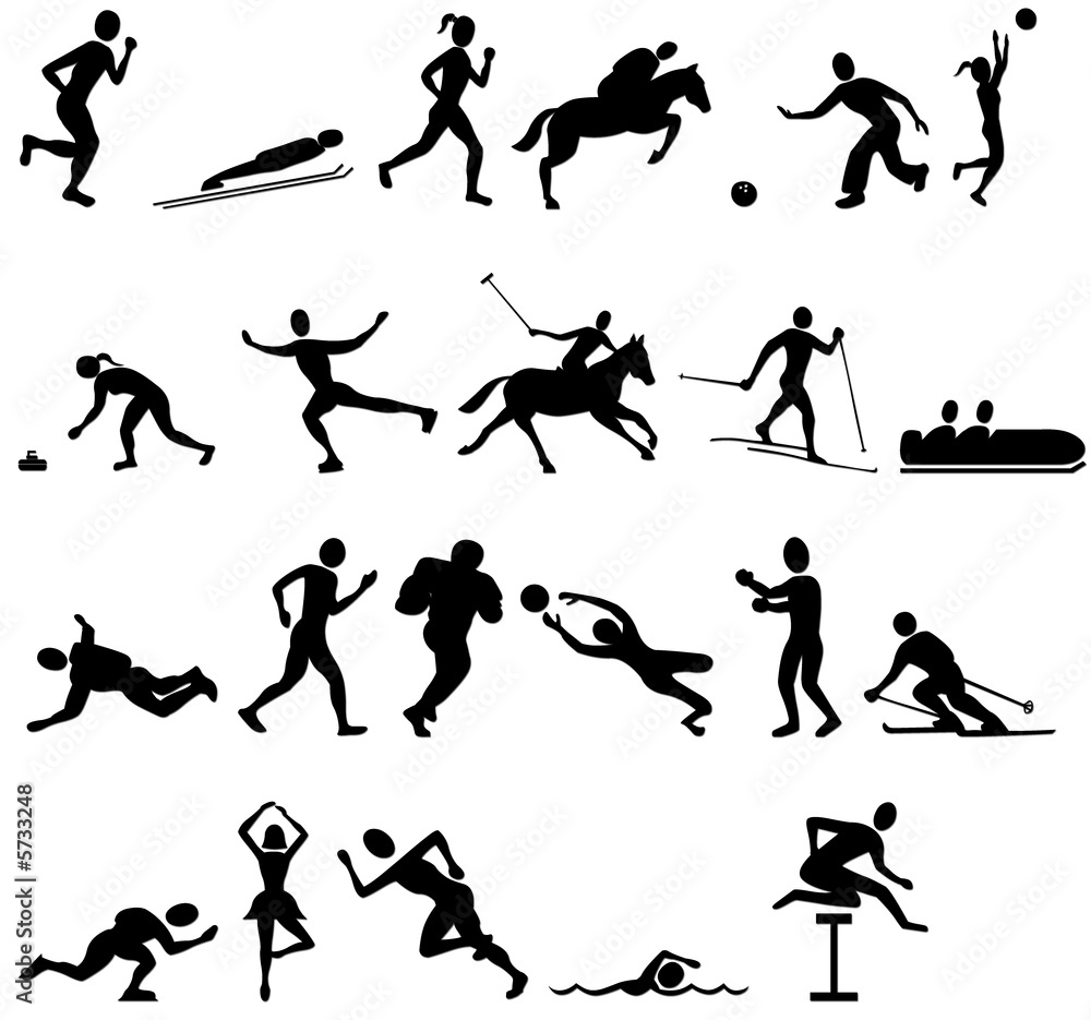 sport silhouettes