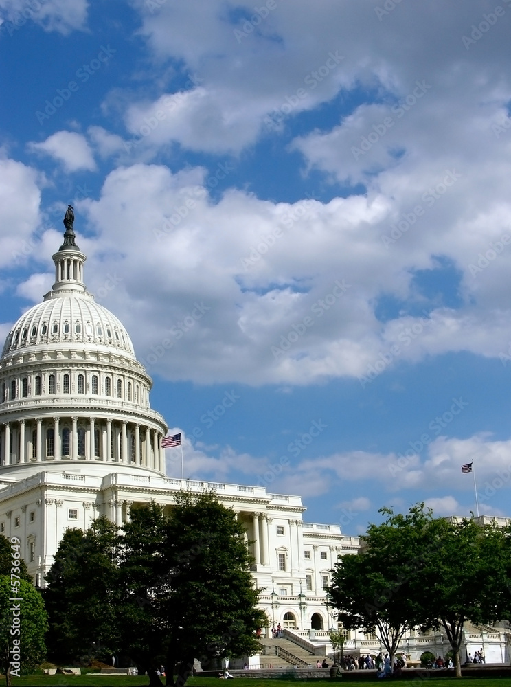 Naklejka premium United States Capitol Building_Front
