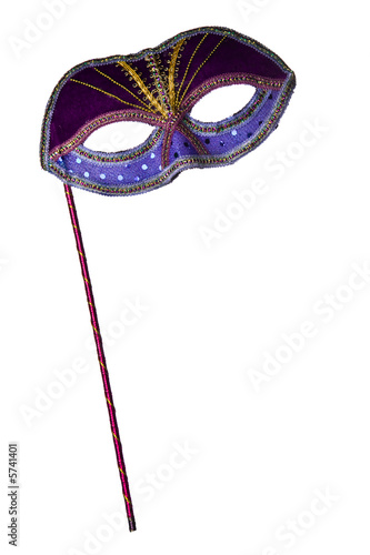 mask isolated on white background with copy-space