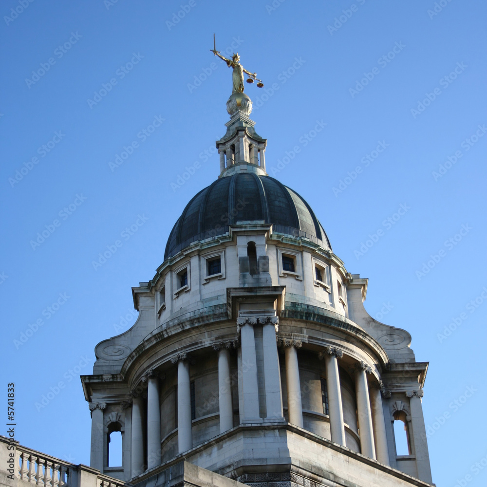 Old Baily criminal court building, London England Old Baily criminal court building, London England