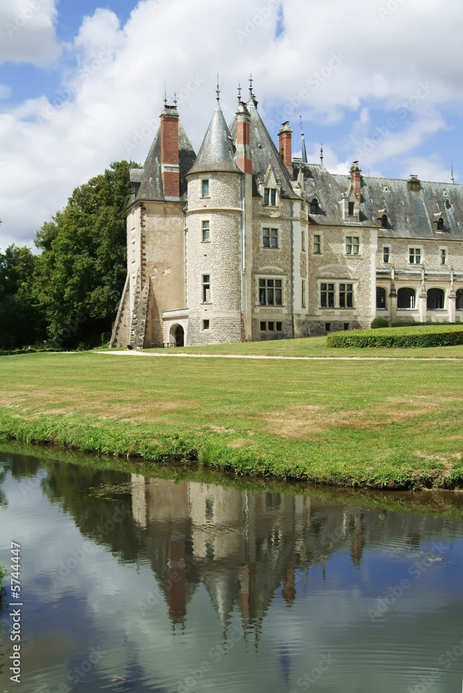 A chateau in the loire valley, France, Europe.