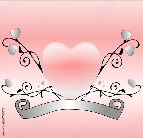coeur rose