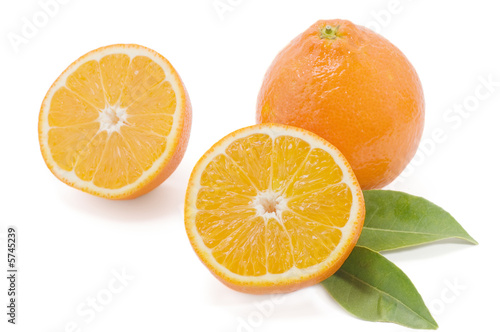 Orange isolated on a white