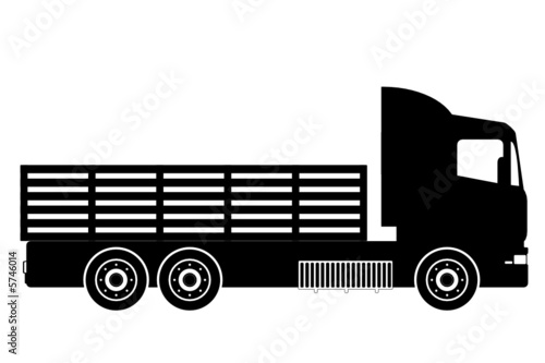 LKW mit Holzheck
