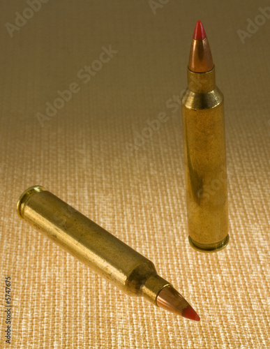 red tipped bullets on a cartridge chambered for .204 Ruger photo