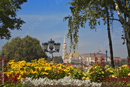 Canvas Print église matyas de la place roosevelt, budapest