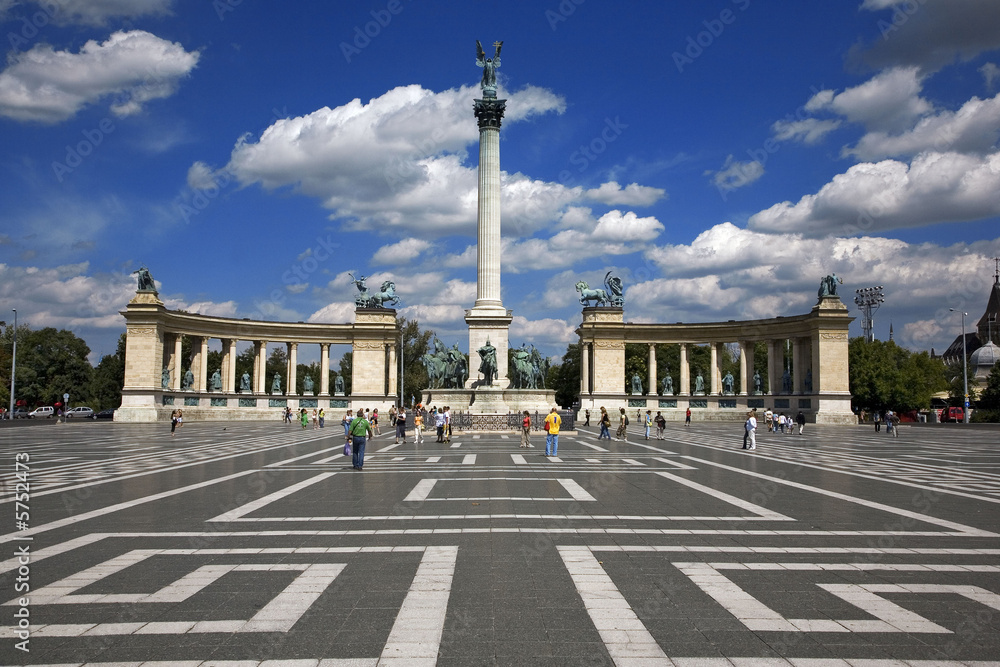 Obraz premium Plac Bohaterów, Budapeszt
