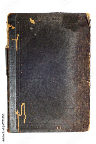 Old black book cover