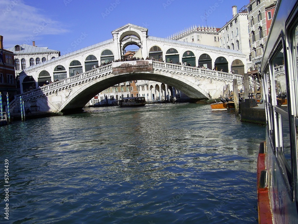 Venedig - Canale Grande mit Rialtobrücke