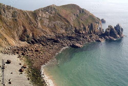 The headland at cap hague normandy. photo