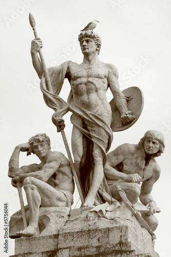 Statue in Rome.Italy.