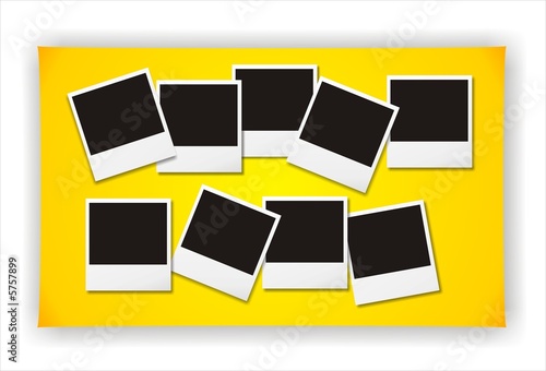 Blank polaroid photos