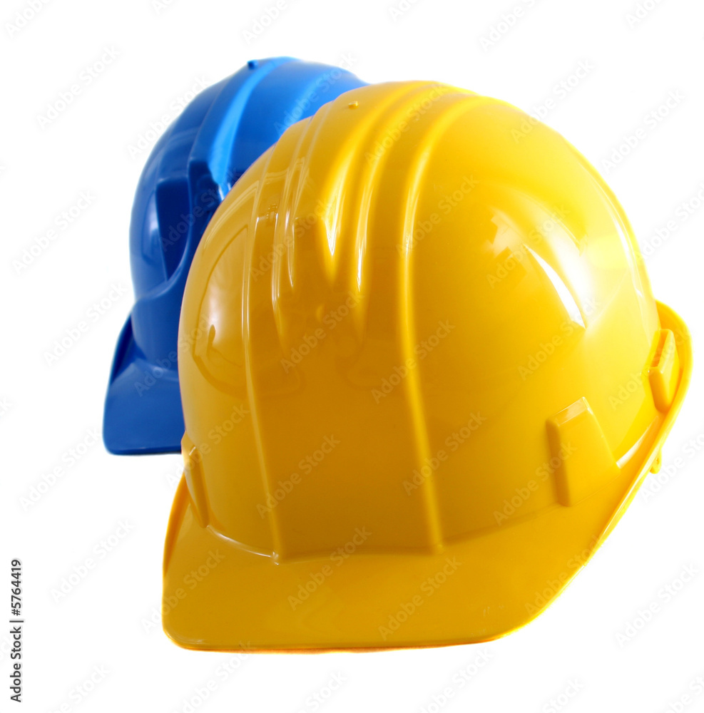 Fototapeta premium Safety hat worn by construction workers.