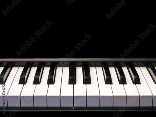 Obraz na płótnie piano - low perspective - one octave