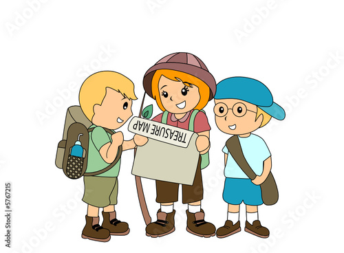 Children Hunting Treasure