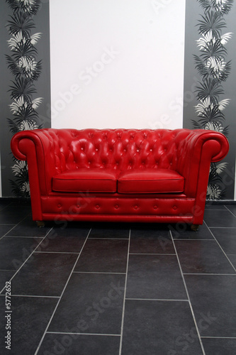 Red sofa, Japanese style room