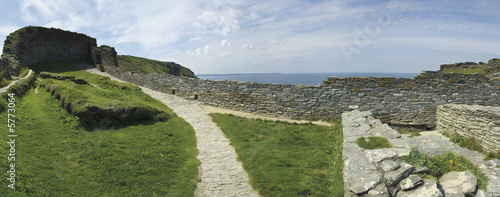 tintagel castle the cornish coast cornwall england uk photo