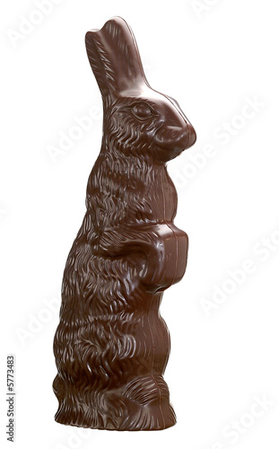 grand lapin en chocolat noir