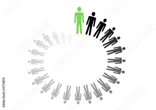 Conceptual illustration of personal growth