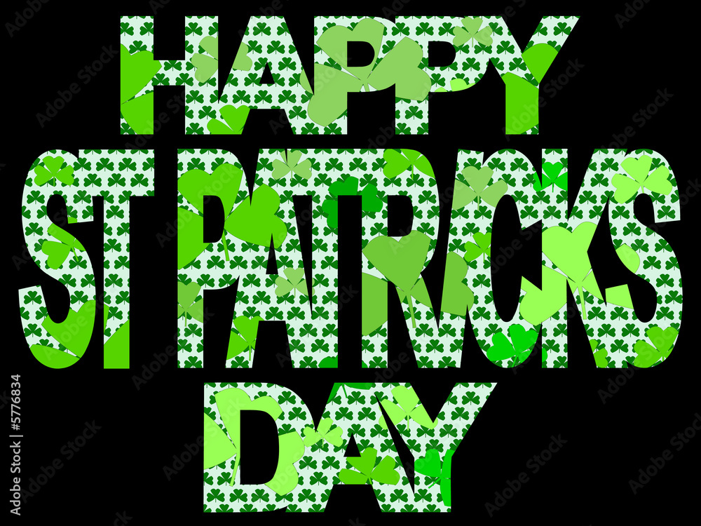 Fototapeta premium Happy St Patricks day